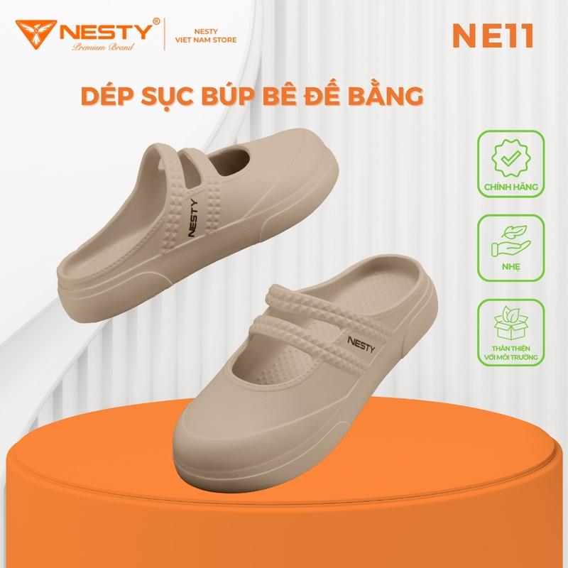 [NE11] Dép Sục Búp Bê Nữ Nesty | Đế Bằng EVA Nguyên Sinh | Siêu Bền – Êm – Nhẹ