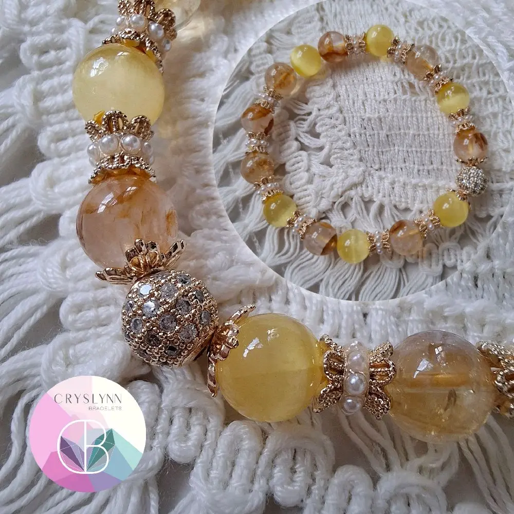 Selena (Yellow) Crystal Bracelet