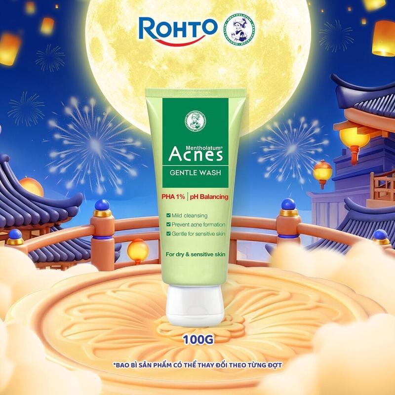 Gel rửa mặt giảm mụn Acnes Gentle Wash 100g