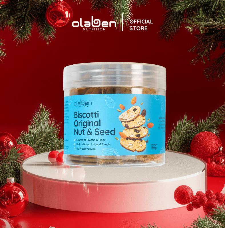 BISCOTTI Bánh Nướng Nguyên Cám Healthy Ăn Vặt Snack Food - Bánh ăn vặt by OLABEN NUTRITION 
