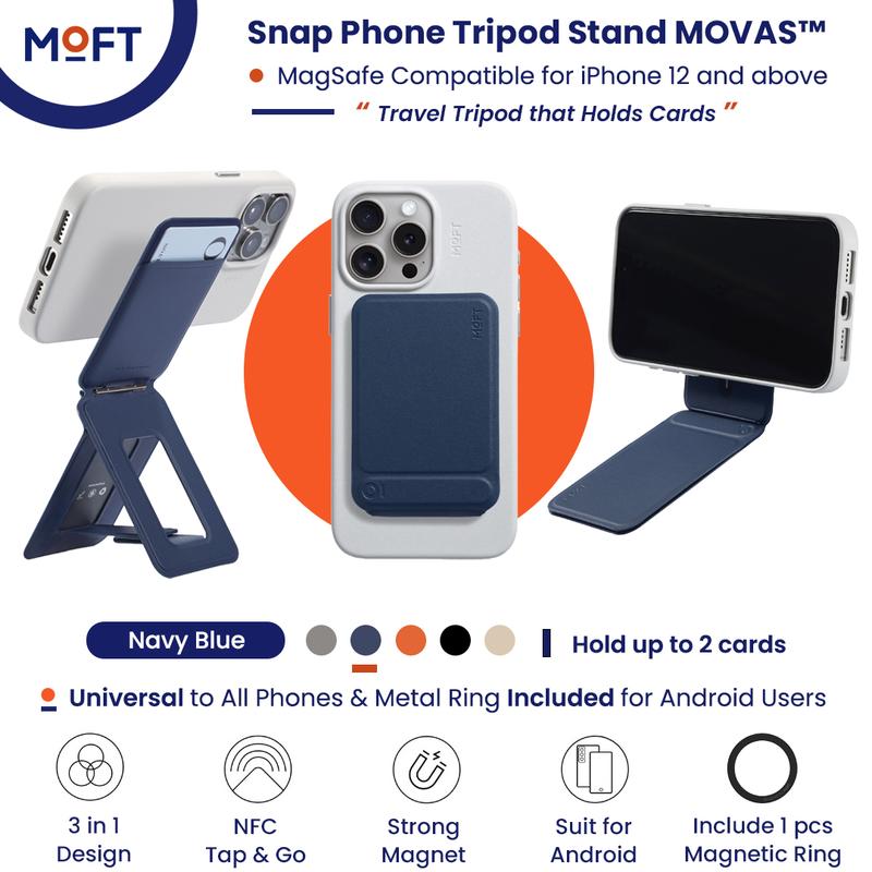 MOFT Snap Phone Tripod Wallet Stand MOVAS - MagSafe Compatible 0
