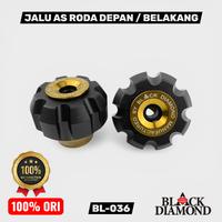 Gambar Black Diamond Pelindung Jalu As Roda Depan Jumbo 036 Universal Yamaha Honda Aluminum CNC Original - Gold dari Black Diamond Official Store Kota Administrasi Jakarta Timur 3 Tokopedia
