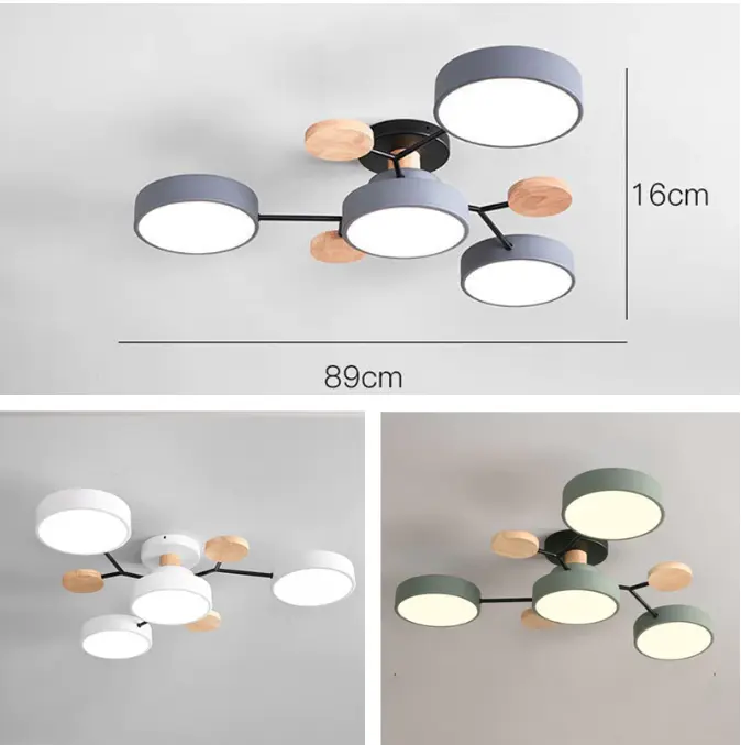 【Ready Stock】Lampu Gantung 3 Warna Lampu plafon LED Lampu Plafon Lampu Gantung Modern LED Baru Minimalis Ceiling Light Ruang Tamu Dapur Hias Lampu Lampu Plafon Lampu Ruang Tamu Sederhana 2