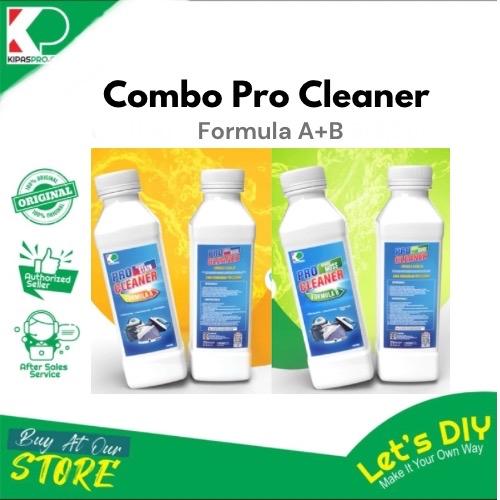 Pr Cleaner PRO CLEANER FORMULA A + B (STAIN & MOSS) STEAM IRON TANK CLEANER ...