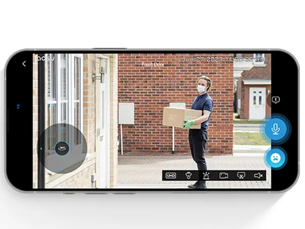 Product Introduction of AOSU Solar Security Camera Wireless Outdoor with Panoramic PTZ, Human Auto Tracking, 2K Night Vision, Light and Sound Alarm, 2-Way Audio, Compatible with Alexa/Google Assistant for Home Surveillance 21