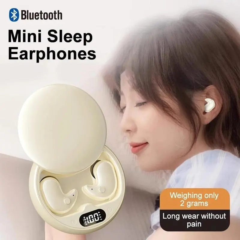 Tai Nghe Không Dây Bluetooth 5.3, Y36, Tai Nghe Ngủ Vô Hình Trong Tai TWS, Có Mic, Khử Tiếng Ồn, Tai Nghe Nhạc HIFI, Sạc Âm Thanh, Chống Thấm Nước, Chống Bụi, Có Thể Sạc Điện Tử