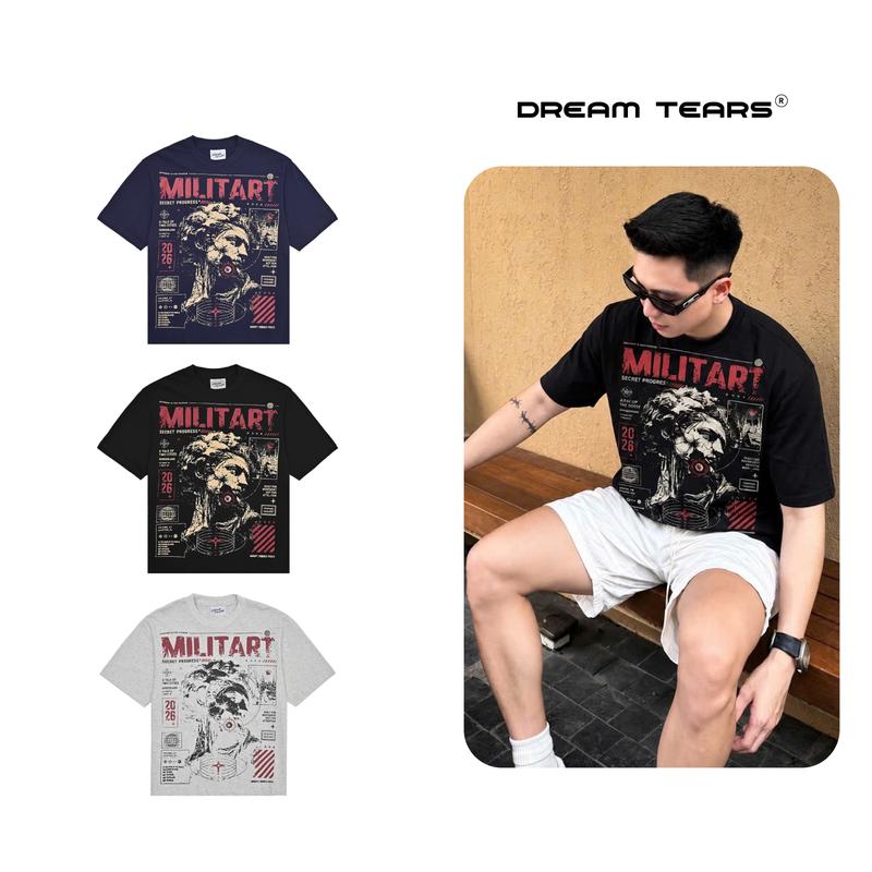 ( New Summer 2026 ) Áo Thu Boxy Dream Tears Nam Nữ Choice Cotton Tự Nhiên 270Gsm Phong Cách Trẻ Trung Năng Động - MSP : BX4