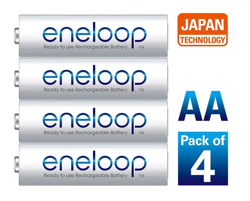 Panasonic Battery  Panasonic Baterai Isi Ulang Panasonic Eneloop AA2000mAh/AAA 800mAh 1.2V (1 Paket isi 4) Resmi asli Baterai isi ulang 3