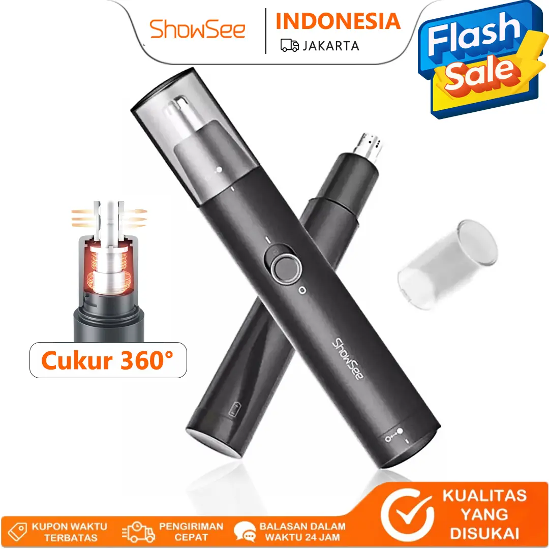 Pemangkas bulu hidung elektrik Pemotong Bulu Hidung Listrik Berkualitas, Mudah Digunakan, Desain Ergonomis