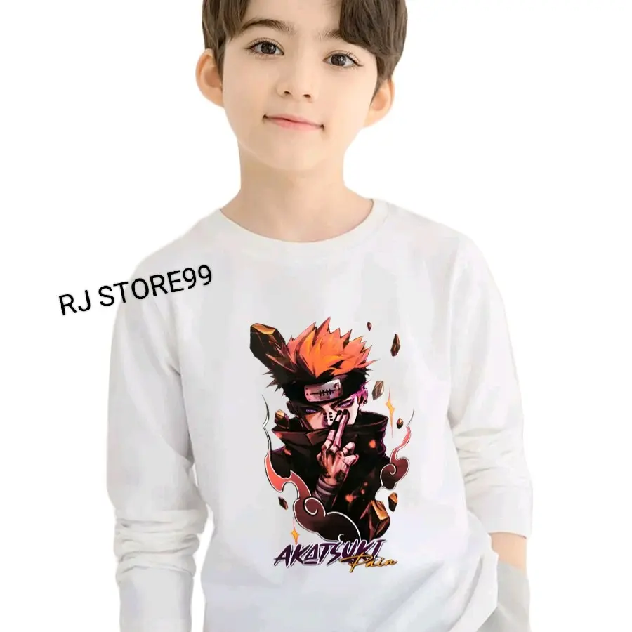 Kaos Anak Cowok AKATSUKI Pain Ready Lengan Panjang - 6 Warna - Fashion Motif