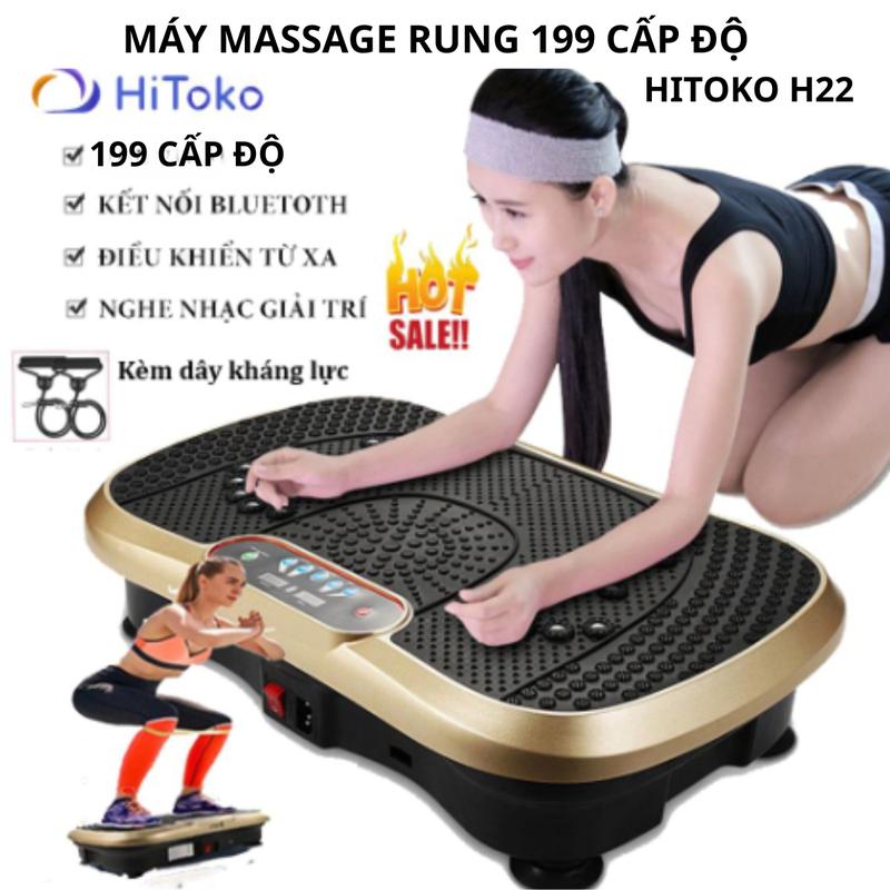Máy Rung Toàn Thân Hitoko H22, Máy Massage Rung, Máy Rung Toàn Thân 199 Cấp Độ Hitoko H22 Kết Nối Bluetooth Nghe Nhạc, Máy Rung Tập Bụng, Máy Massage Rung, Máy Rung Massage Đa Năng Kèm Điều Khiển Từ Xa, Máy Rung Tập Thể Dục Tại Nhà, Máy Tập Gym