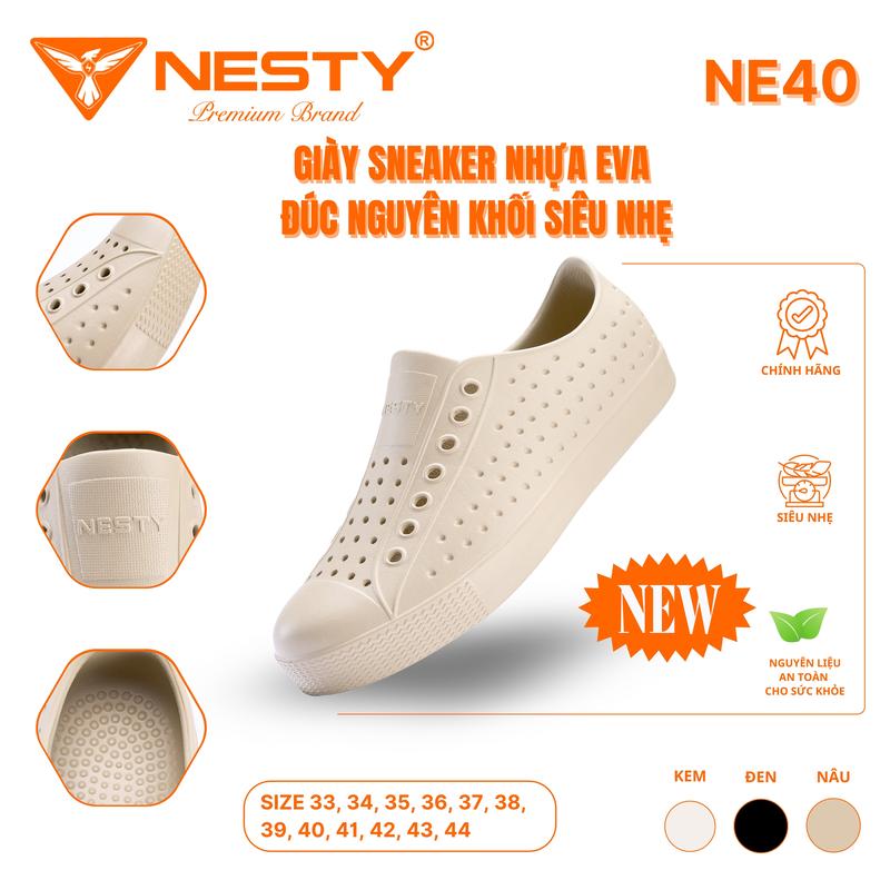 NE40 GIÀY SNEAKER ĐÚC NGUYÊN KHỐI EVA NHÃN HIỆU NESTY KO1