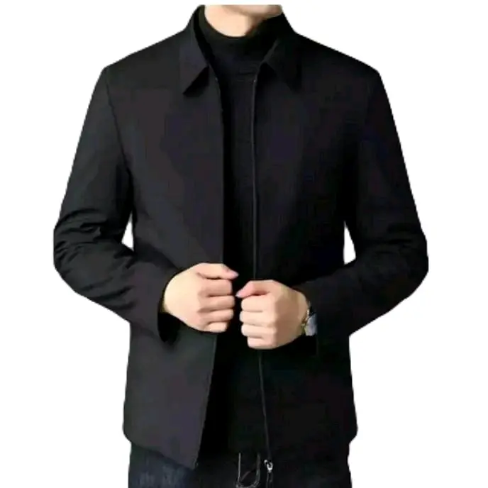 Jasket Jumbo Pria jasket big size semi jas Jasket formal Bahan katun Tebal Lembut jasket kantoran jasket kerja jasket acara formal Jaket