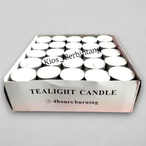 Lilin Tealight Aromaterapi Lilin Tablet 4 Jam Isi 100 Pcs