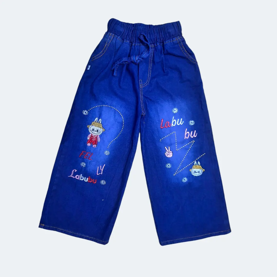 Kulot Jeans Anak Motif lucu usia 6-13 tahun Fashion