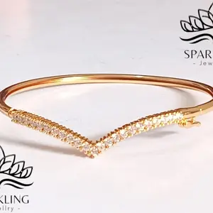 GELANG WANITA BANGLE FUJI PREMIUM LAPIS EMAS 18K ANTIKARAT MEWAH ELEGANT