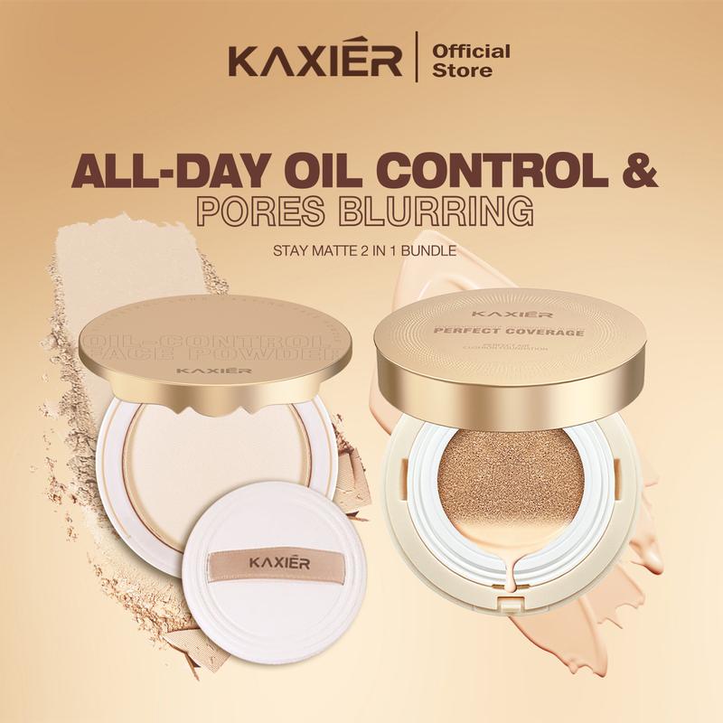 Kaxier Stay Matte 2 in 1 Bundle Air Cushion & Setting Powder - TikTok ...
