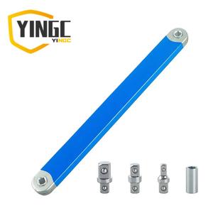 1/2"、1/4 "および3/8 "の機械、自動車、トラックおよび機関車の維持のための正方形の頭部ドライブアダプターが付いている自動車修理ラチェット延長棒セットのYCセット、多目的自動車修理用具。ローカル配達を支える