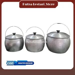 Kastrol Liwet Almunium Cap Bintang Satu No 6, 7, 8, 9, 10, 12