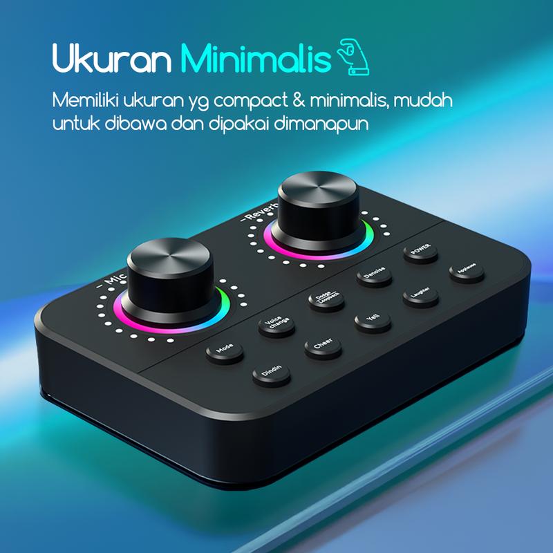 Bonkyo V8S SoundCard Bluetooth Audio USB Eksternal dengan 18 Efek Suara & 112 Kualitas Suara Elektronik untuk Karaoke dan Gaming Bonkyo V8S SoundCard Bluetooth Audio USB Eksternal dengan 18 Efek Suara & 112 Kualitas Suara Elektronik untuk Karaoke dan Gaming