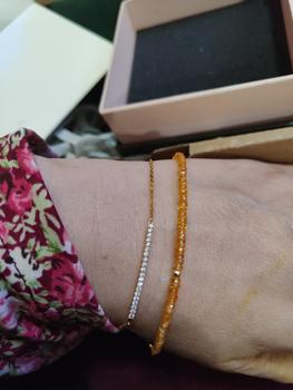 Product Review of Clair Mandarin Garnet - Natural Gemstones - 18k/ 75% Yellow Gold from Tokopedia customer review 0