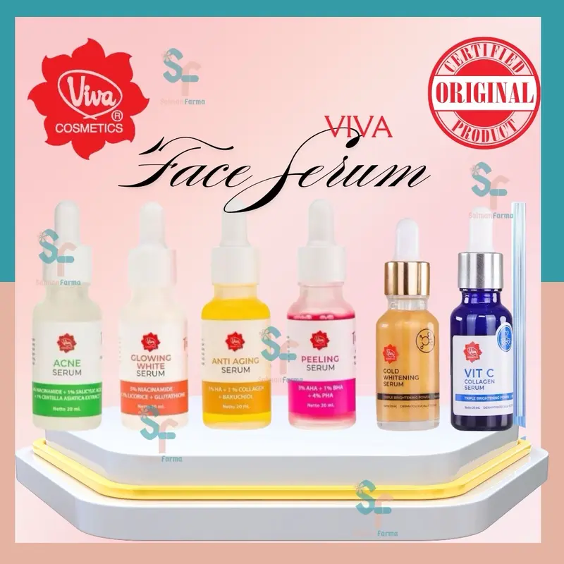 Viva Serum Wajah 20ml-Peelin Serum/Anti Aging Serum/White Glowing Serum 0
