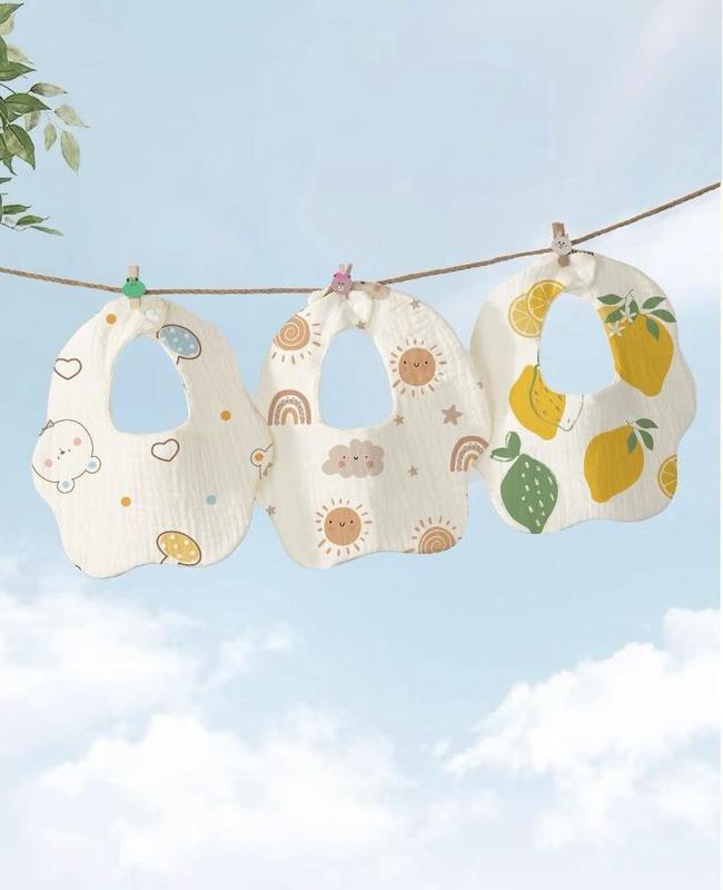 Lavelee Shop | Celemek Bayi Lingkaran 360 / Bib Slabber Bayi Besar Cotton / Tatakan Air Liur Anak / Celemek Makan Bahan Tebal Halus Lembut Premium Motif BB08 6
