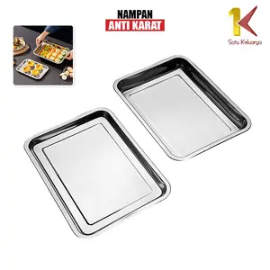 [COD] SK C1217 Nampan Persegi Loyang Kue Kotak Wadah Saji Makanan