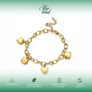 Her Blink - Lover Bracelet | Gelang Hati Titanium Premium Anti Karat