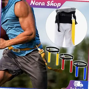 Sabuk Pinggang Adjustable Flag Tag Rugby American Football Waist Strap Profesional untuk Alat Pelatihan