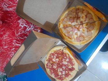 Product Review of BOX PIZZA 15X15X3 CM KRAFT LAMINASI ( ISI 5 PCS ) from F**a A**r 0
