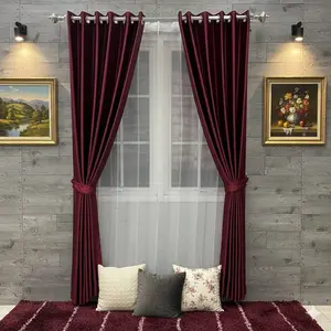 Gorden Jendela Minimalis Blackout Import Hordeng Pintu Aesthetic Tirai Pembatas Ruang Tamu Gordyn Kationik Smokring Lambo