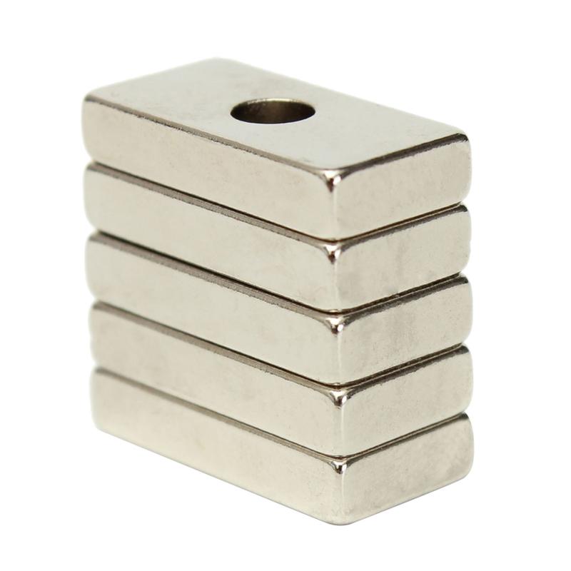 [omnhsdrt] 5Pcs 20x10x4mm Hole N35 Super Strong Cuboid Block - TikTok ...