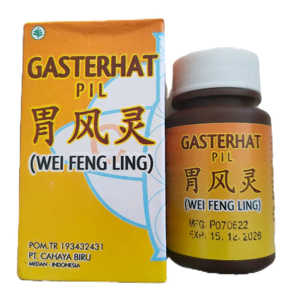 obat GASTERHAT WEI FENG LING  1 BOTOL isi 100 pil Jamu