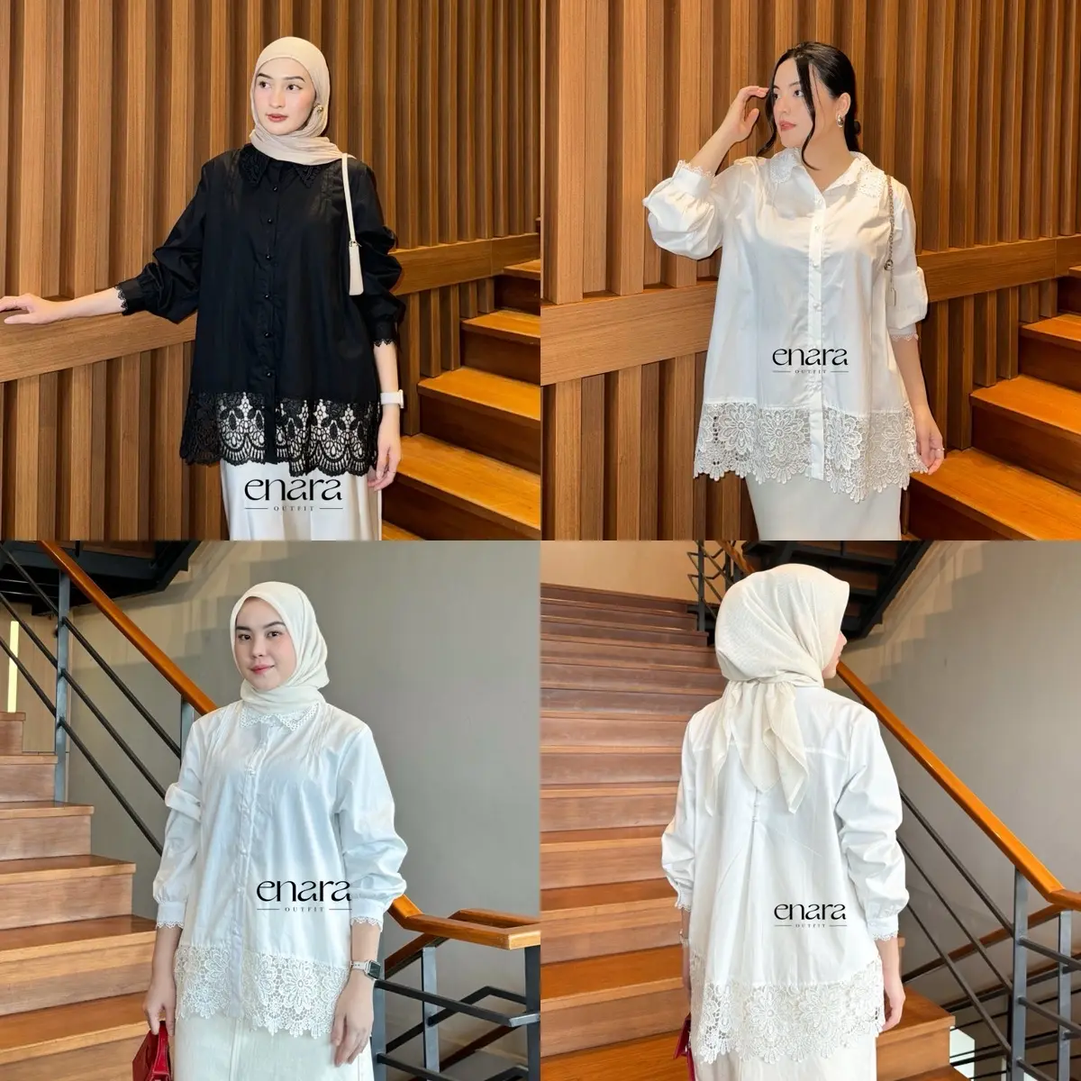 KANA BASIC KEMEJA BRUKAT BY ENARA OUTFIT