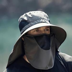 Sombrero de sol unisex con ala ancha, UPF 50+, protección contra rayos UV, para pesca al aire libre, transpirable, sombrero de playa para verano, para hombres y mujeres, senderismo y camping, nuevo