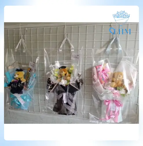 Plastik Buket Bunga Totebag Plastik Bunga Bening Transparant 25 BAG