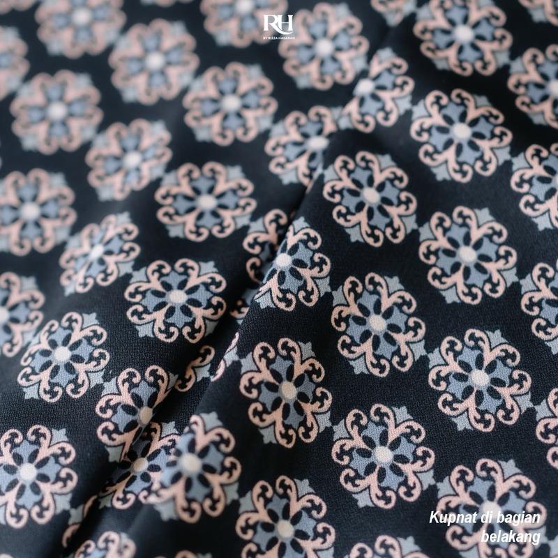 Rh Col Inayah Dress (gamis lebaran, gamis kondangan, gamis terbaru) Kancing Muslim Wanita 7