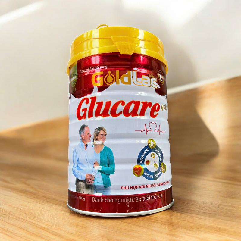  Sữa dành cho tiểu đường phục hồi sức khỏe Glucare Gold Goldlac - Dành cho người già - Tiểu đường 900g 