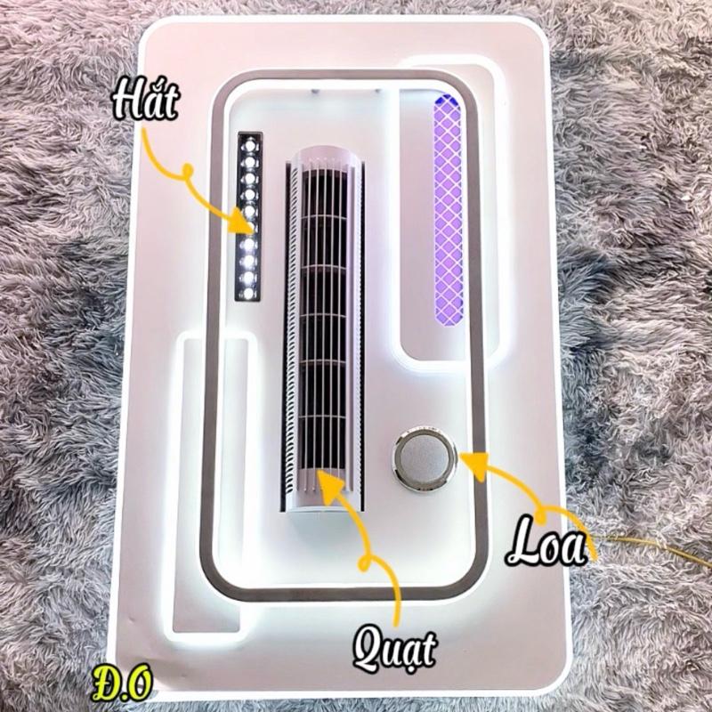 Mới Nhất 2025 Quạt đèn ốp trần trang trí đèn LED cho phòng khách phòng ngủ 3 chế độ sáng có điều khiển từ xa thông minh điều chỉnh được den opt