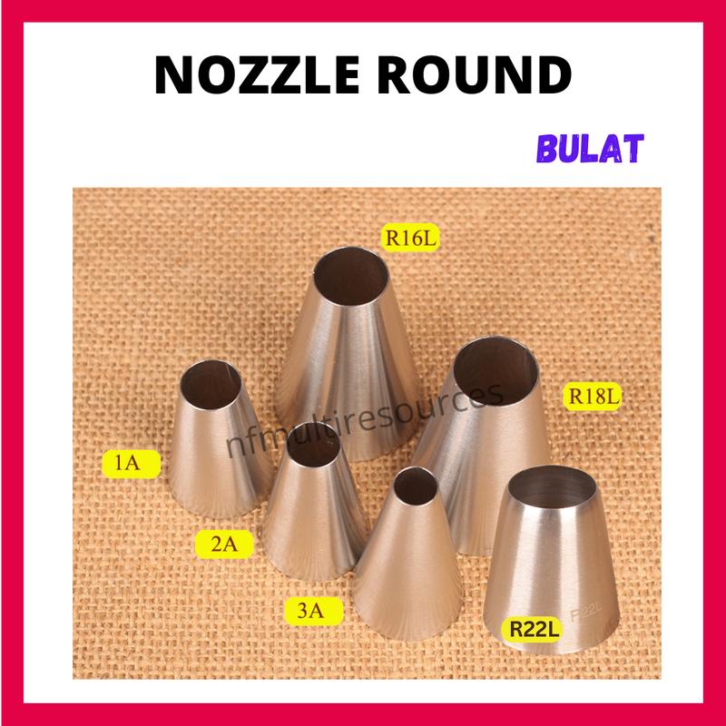 Nozzle Large Round 1A 2A 3A R16L R18L R22L 808 Cheese Tart Buncit ...