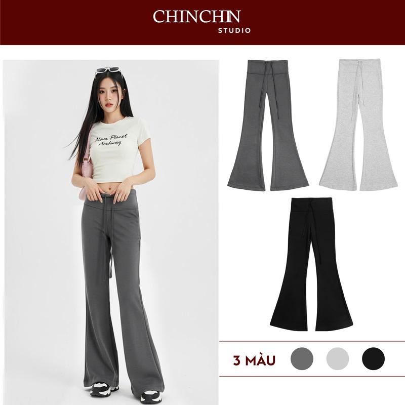   CÓ SẴN - DEAL MỞ BÁN  Quần Umi Hàn Ống Loe Cạp Cao Basic Tôn Dáng Dành Cho Nữ Chinchin Studio B52 