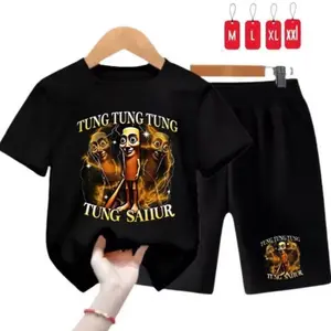 STELAN ANAK-ANAK KARAKTER TUNG TUNG SAHUR / BAJU ANAK-ANAK / KAOS ANAK CELANA PENDEK / KAOS ANAK