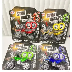 MTC Star Rider Motocross Extreme MC.522-M Mainan Motor Anak 3+ Tahun dengan Roda Hijau dan Desain Menarik