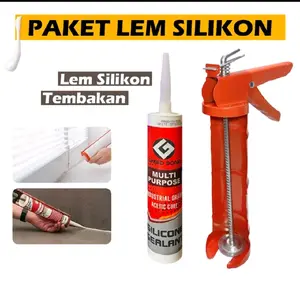 paket Alat Tembak dan Lem Sealant Kaca