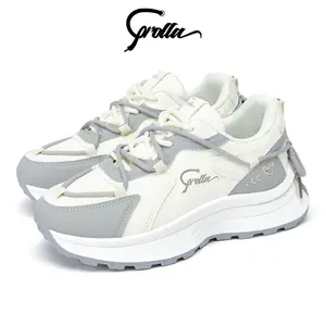 COROLLA Haze Sepatu wanita abu-abu casual platform tinggi sneakers sekolah Shoes sepatu  bawah