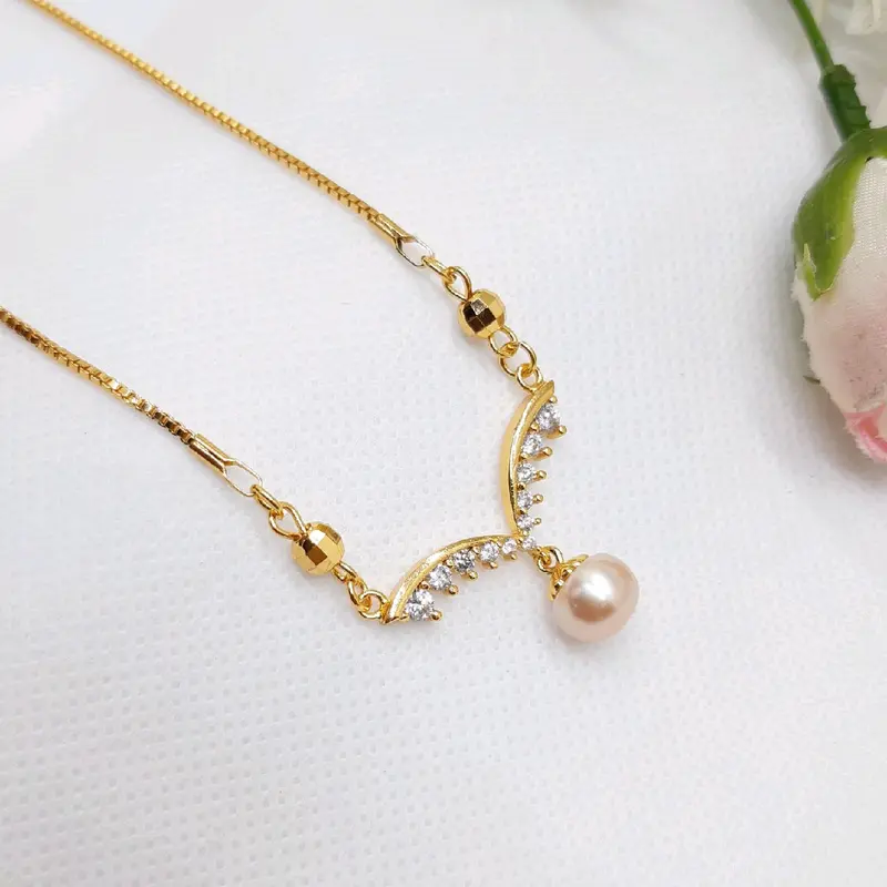 Gratis Cincin - Kalung Putri Permata Cantik Mutiara Asli Bersertifikat 5