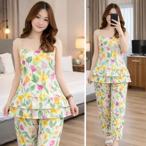 ALFAZZA ONE SET FUJI RAYON VISCOSE  Baju Wanita Santai Setelan Atasan Celana Cantik Nyaman