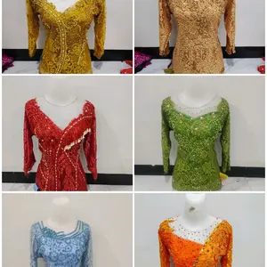 Kebaya pendek bahan semi Prancis