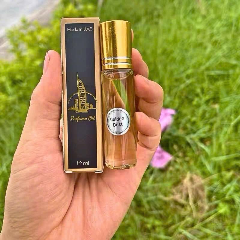 Tinh Dầu Nước Hoa DuBai Lăn 12ML Mùi Golden Dust , Lưu Hương Lâu Nhỏ Gọn Dành Cho Cả Nam Và Nữ